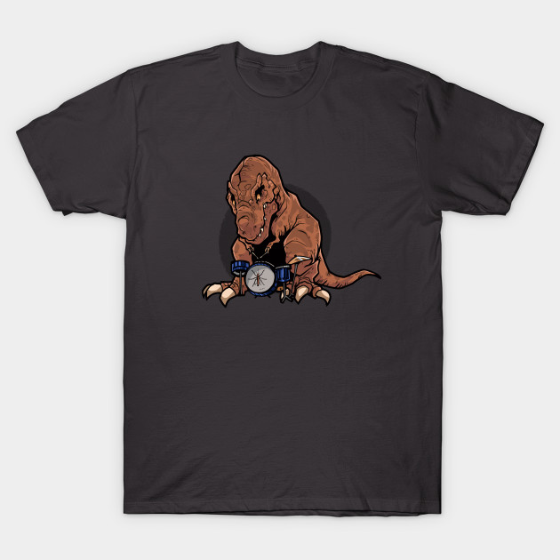 T-Rex Playing the Drums